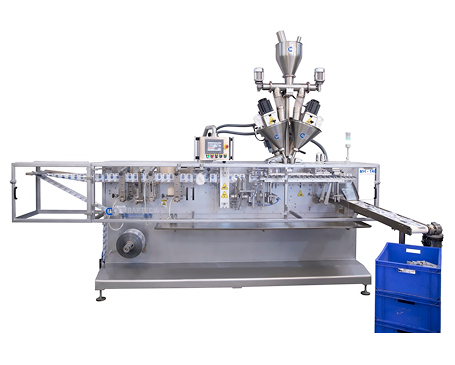 Multihead Weigher filler, Auger filler, liquid filler, paste filler, oil sachet, tomato paste, tomato sauce, tomato ketchup, juice powder, sugar, salt, instant tea, instant coffee, tea sachet, coffee sachet, liquid detergent, shampoo sachet, high-speed packaging machine, wraptech, HFFS, Horizontal FFS, HFFS simplex, duplex packing equipment, powder, pharmaceutical powder, veterinary powder